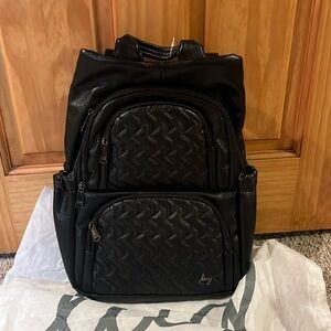 NWT Lug Black VL classic Vegan Leather Hatchback backpack